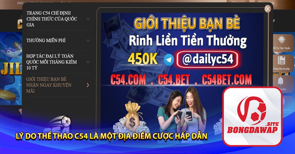 Lý do thể thao C54 là một địa điểm cược hấp dẫn