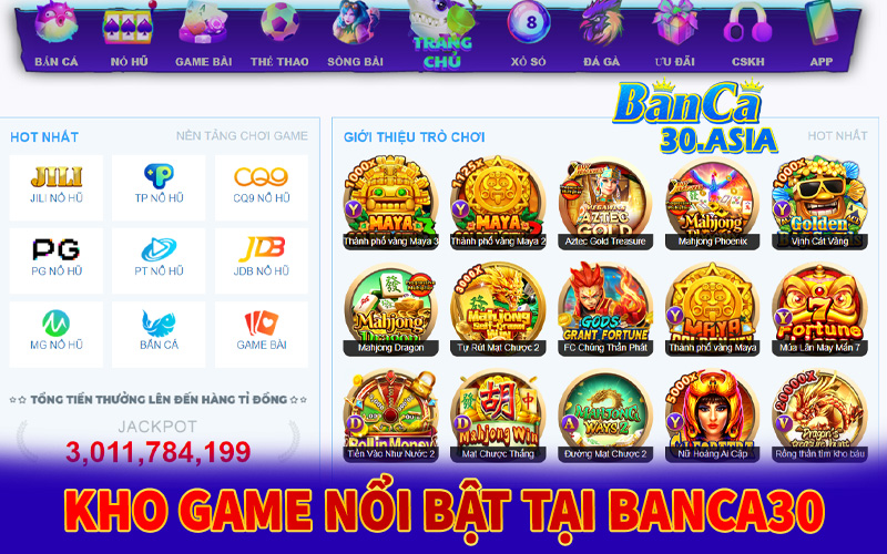 4 sảnh game cá cược nổi bật nhất của sân chơi Banca30